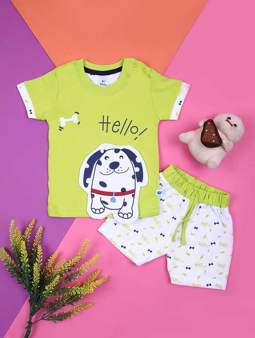 boys printed t-shirt and short set - 21874458 - Standard Image - 0