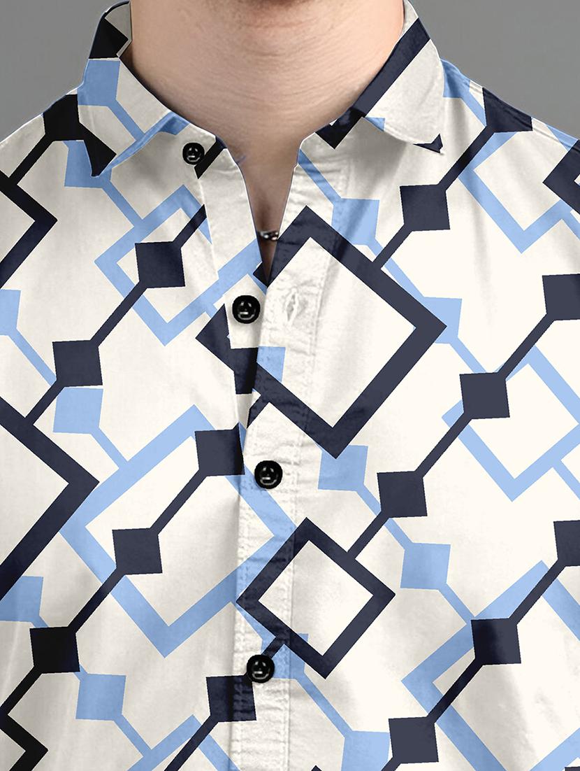 men printed long sleeves casual shirt - 21874539 - Standard Image - 3