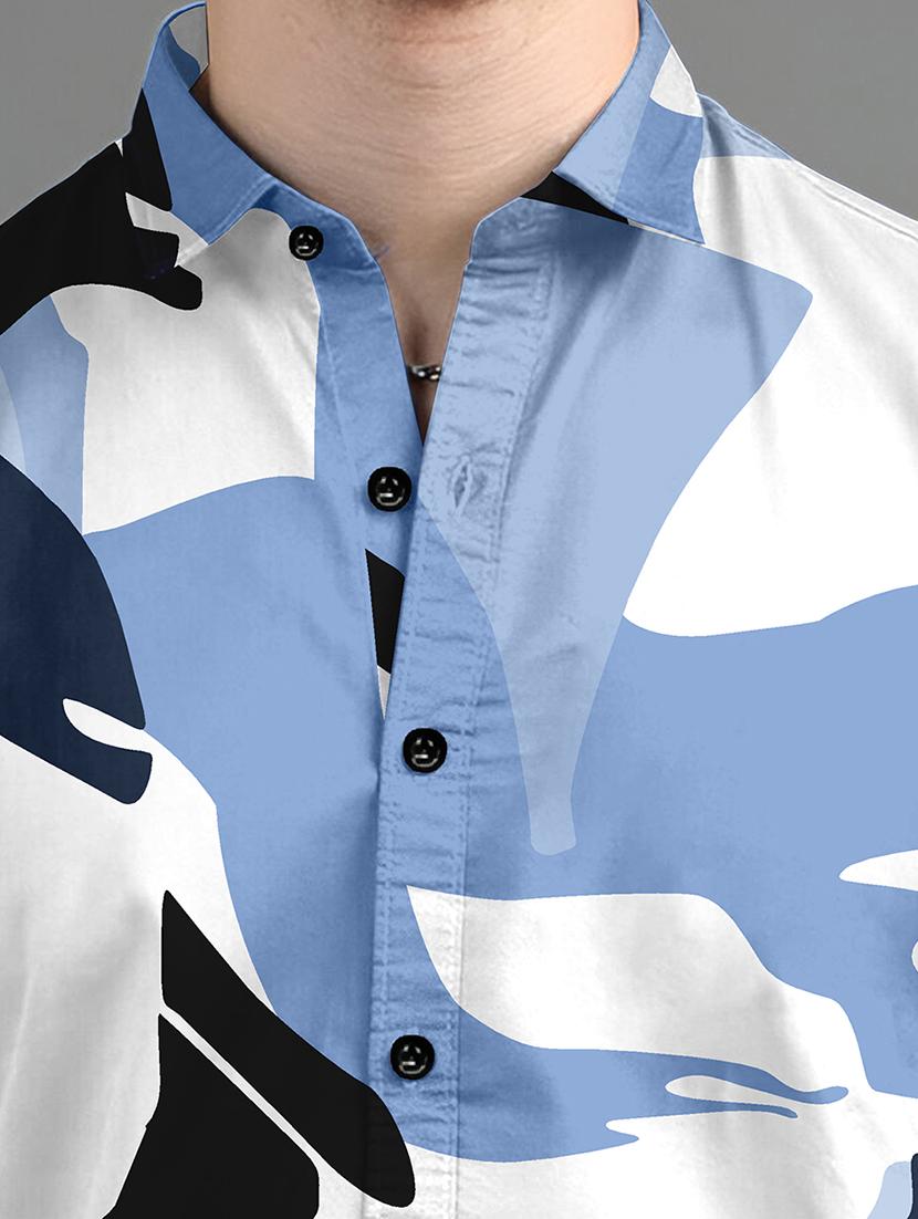 men printed long sleeves casual shirt - 21874540 - Standard Image - 3