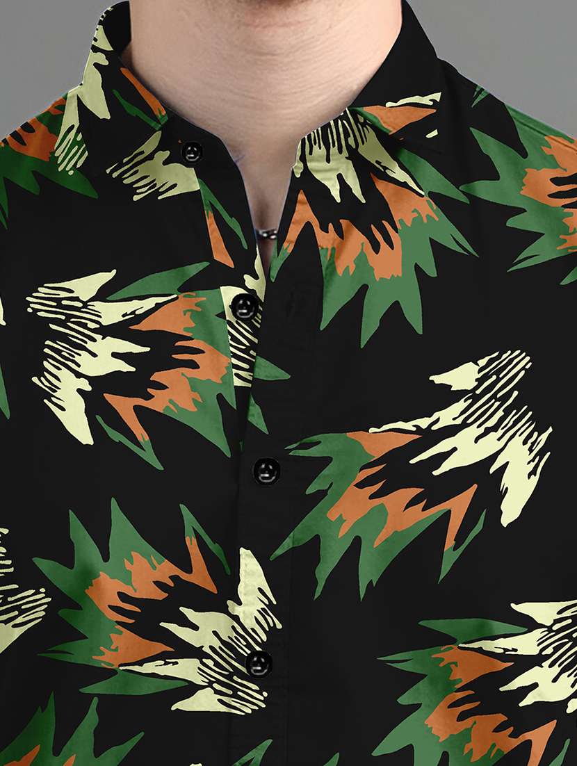 men printed long sleeves casual shirt - 21874542 -  Standard Image - 3