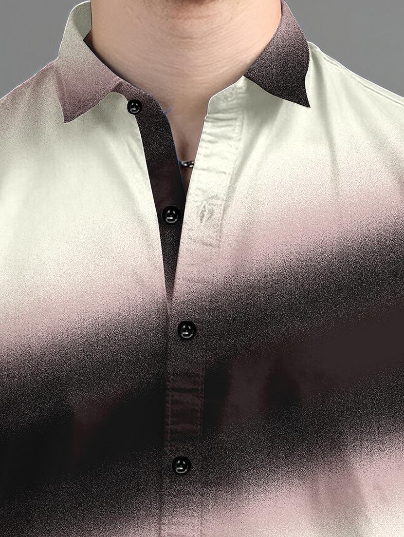 men printed long sleeves casual shirt - 21874550 - Standard Image - 3