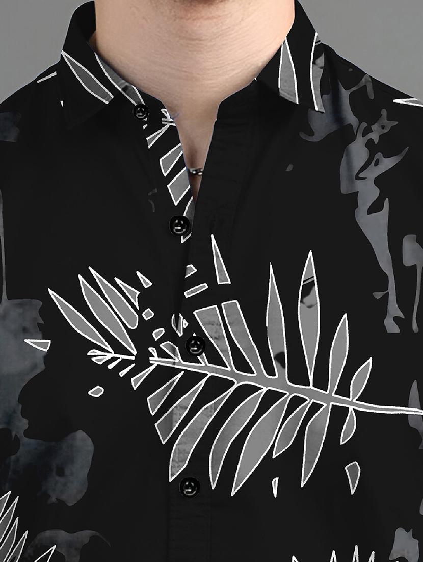 men printed long sleeves casual shirt - 21874555 - Standard Image - 3