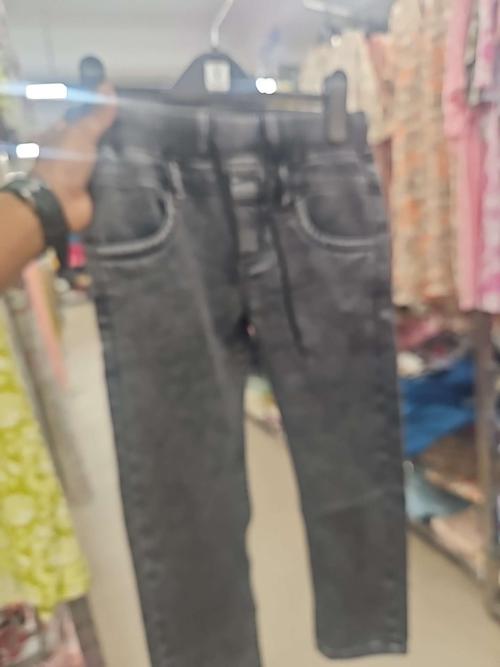 dark grey pc dobby denim jean - 21874689 - Standard Image - 0