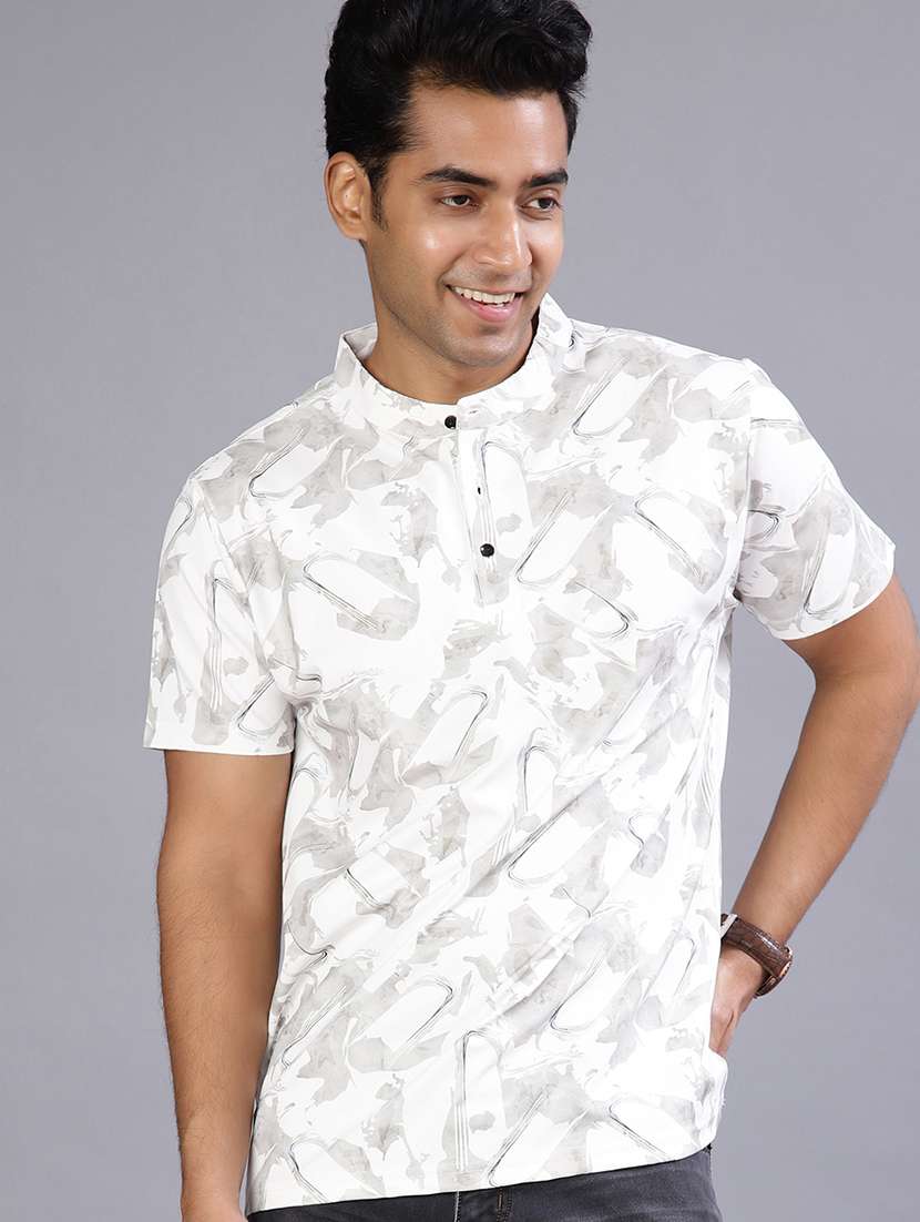 men printed short sleeve regular fit t-shirt