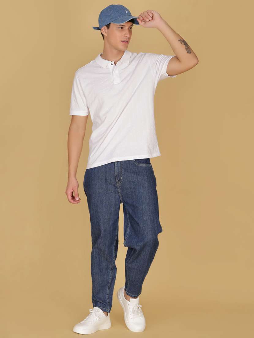 men solid short sleeve regular fit polo t-shirt - 21874695 - Standard Image - 3
