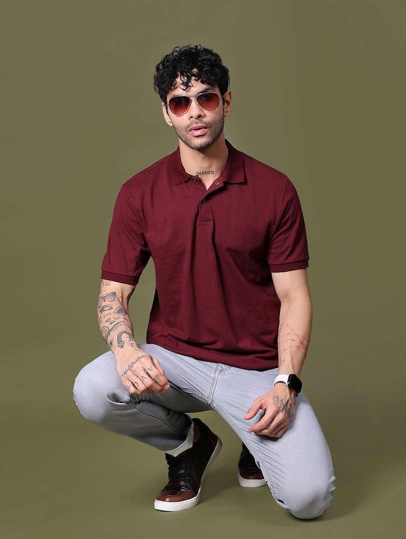 men solid short sleeve regular fit polo t-shirt - 21874697 -  Standard Image - 3
