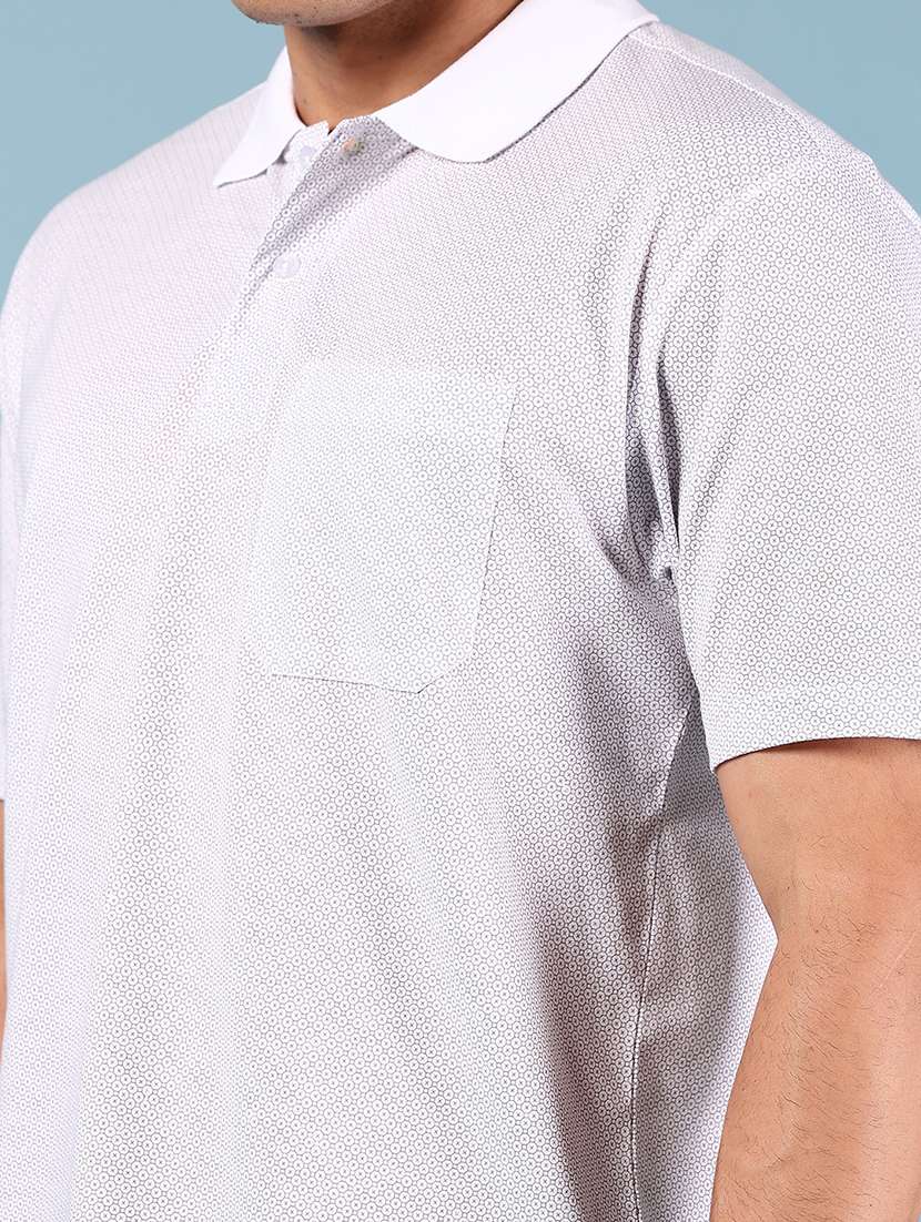 men printed short sleeve regular fit polo t-shirt - 21879177 -  Standard Image - 3