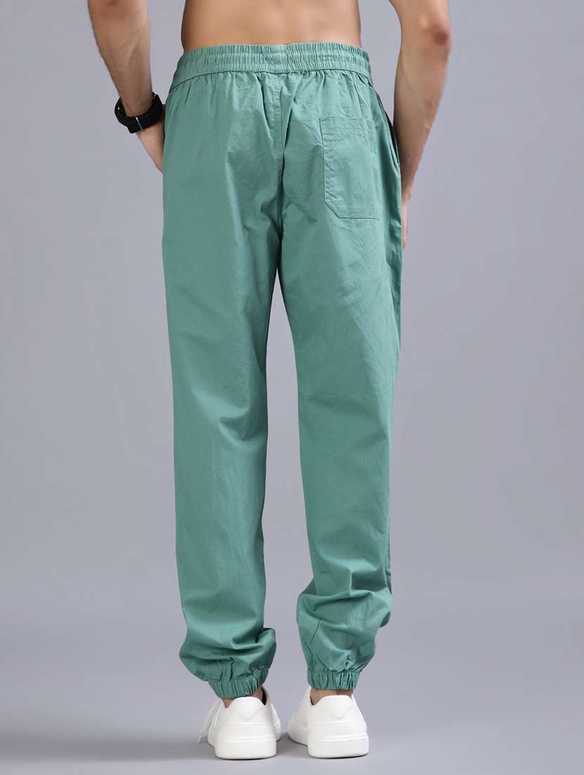 men solid mid rise relaxed fit jogger - 21880768 -  Standard Image - 3