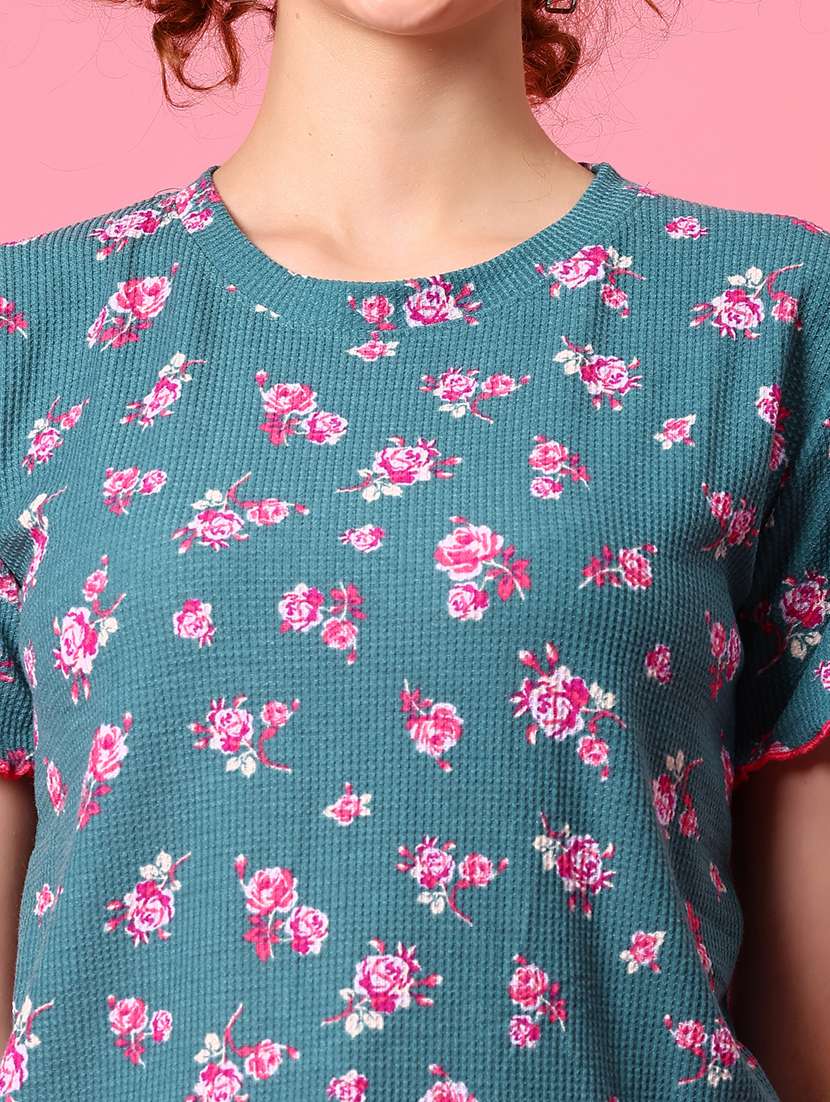 women printed short sleeve regular fit t-shirt - 21880787 -  Standard Image - 5