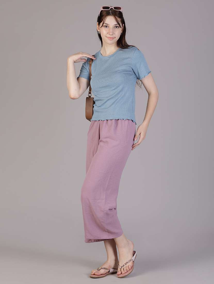 women striped short sleeve t-shirt - 21880795 - Standard Image - 5