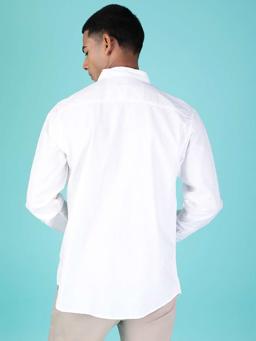 men solid long sleeve regular fit shirt - 21880810 - Standard Image - 3