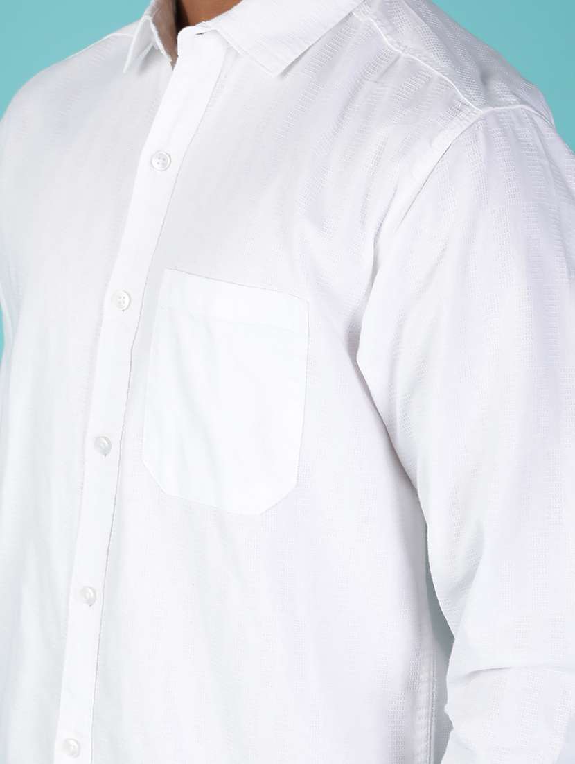 men solid long sleeve regular fit shirt - 21880810 - Standard Image - 5
