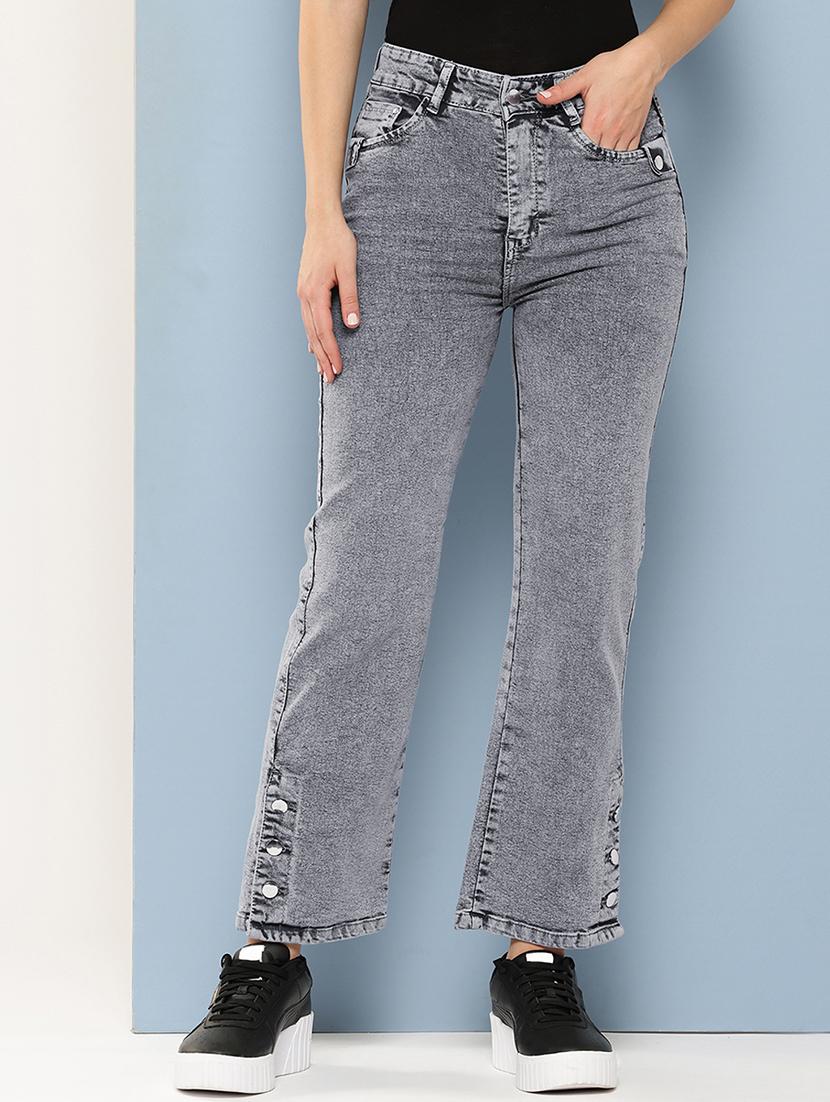 women solid mid rise bootcut jean - 21880986 -  Zoom Image - 0