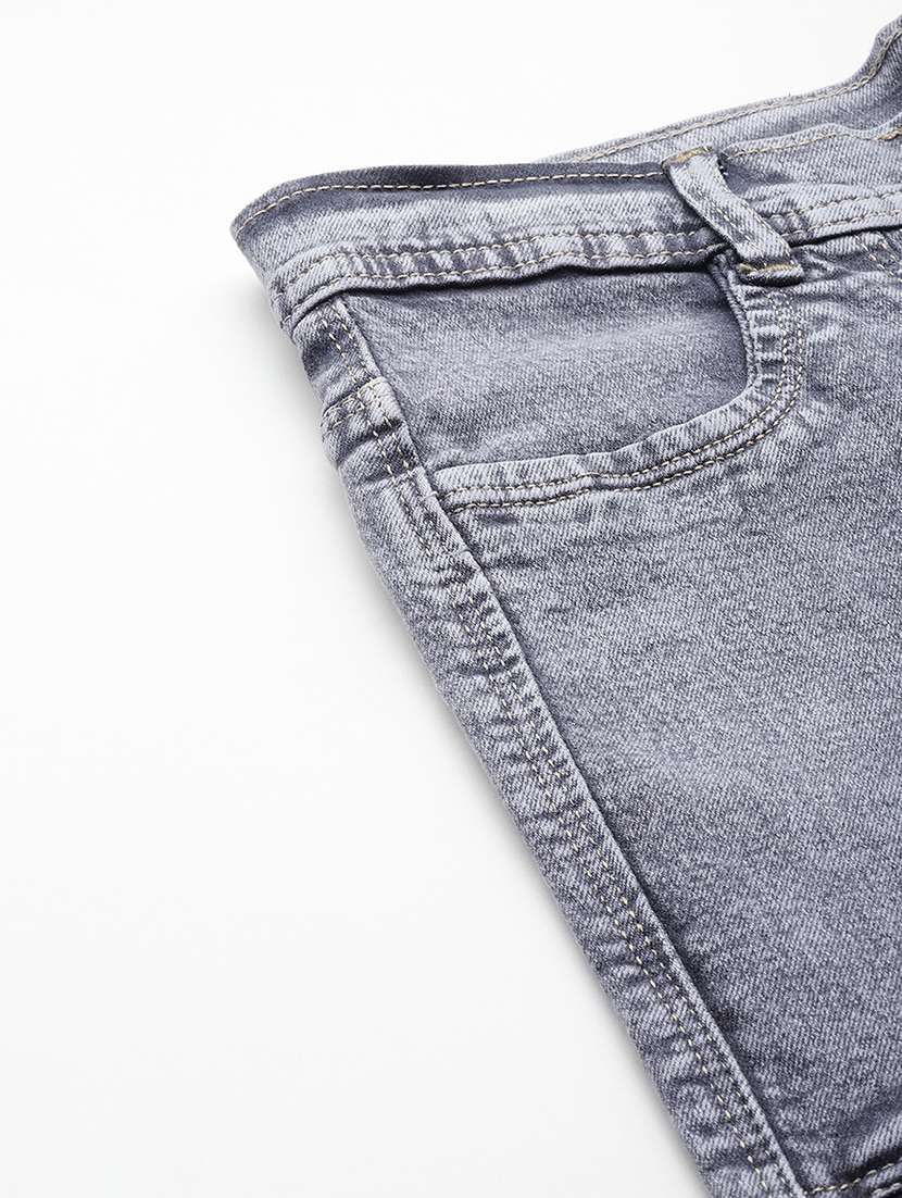 women solid high rise denim cargo - 21881003 -  Standard Image - 5