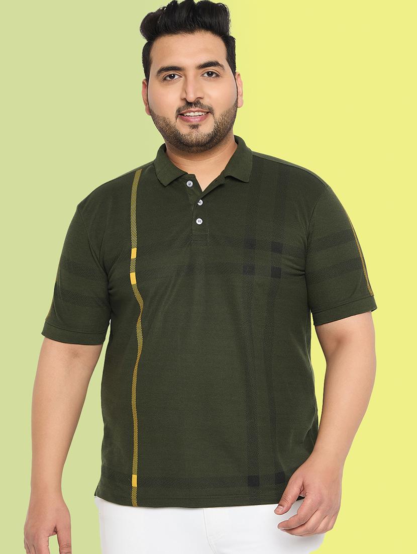 men checked short sleeve regular fit polo t-shirt - 21881046 -  Zoom Image - 0