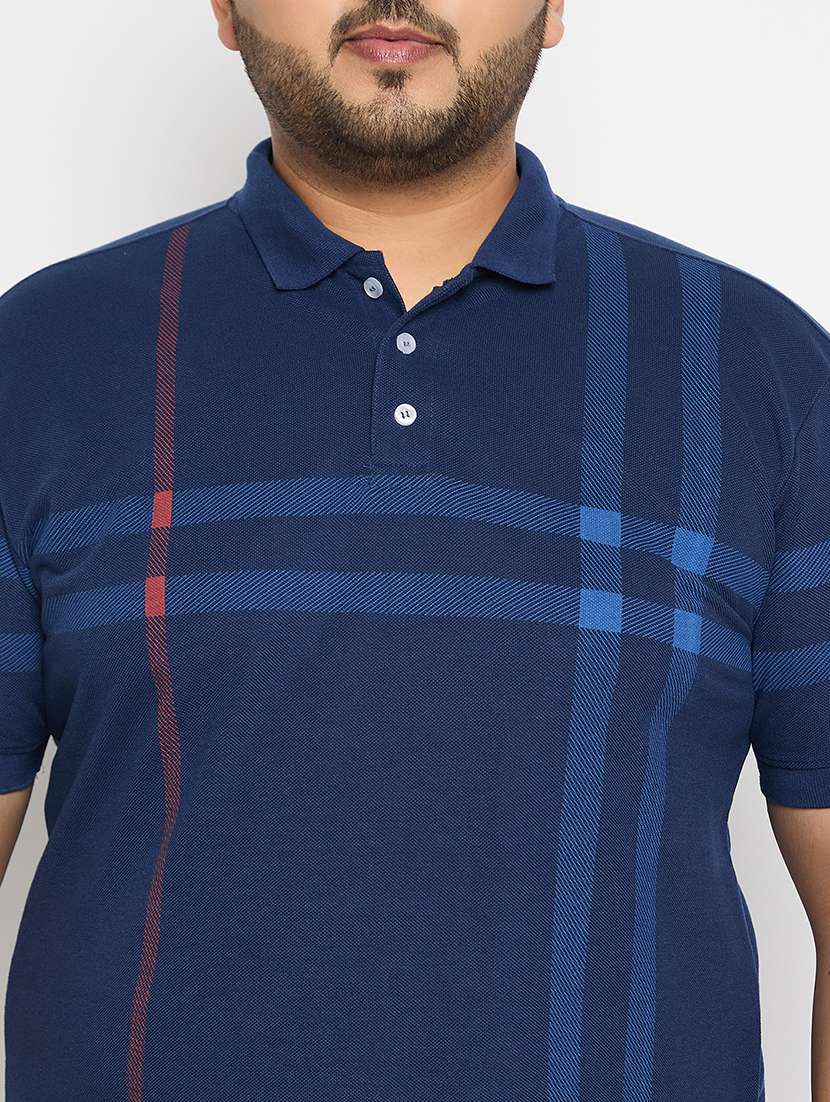 men checked short sleeve regular fit polo t-shirt - 21881047 -  Standard Image - 3