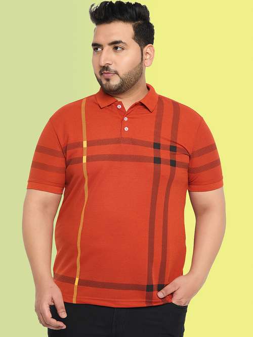 men checked short sleeve regular fit polo t-shirt - 21881048 - Standard Image - 0