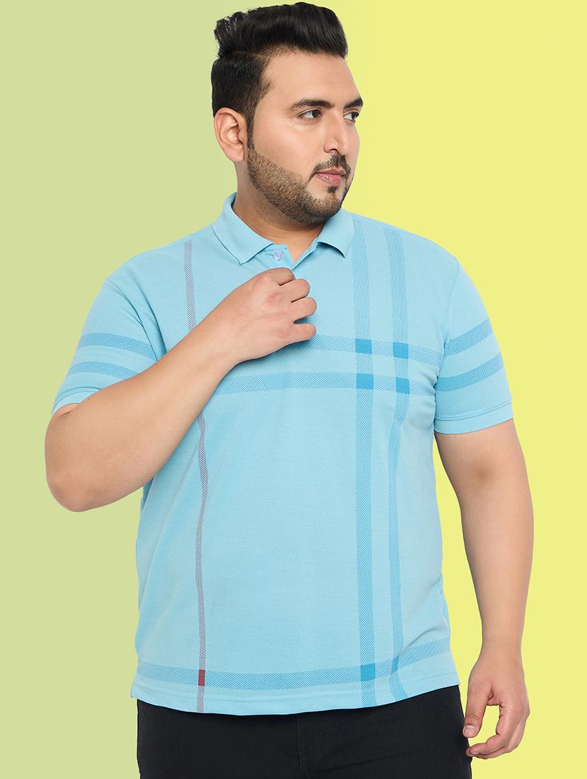 men checked short sleeve regular fit polo t-shirt - 21881049 -  Zoom Image - 0