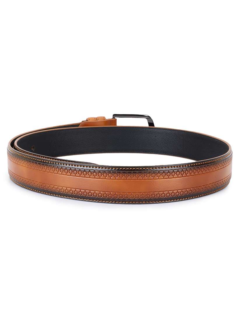 men tan pin buckle closure belt - 21881243 -  Standard Image - 3