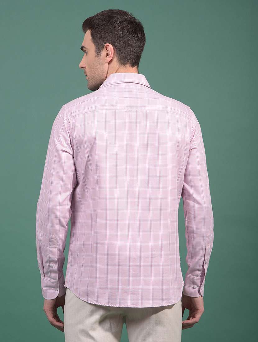 men checkered long sleeve slim fit casual shirt - 21881332 -  Standard Image - 3