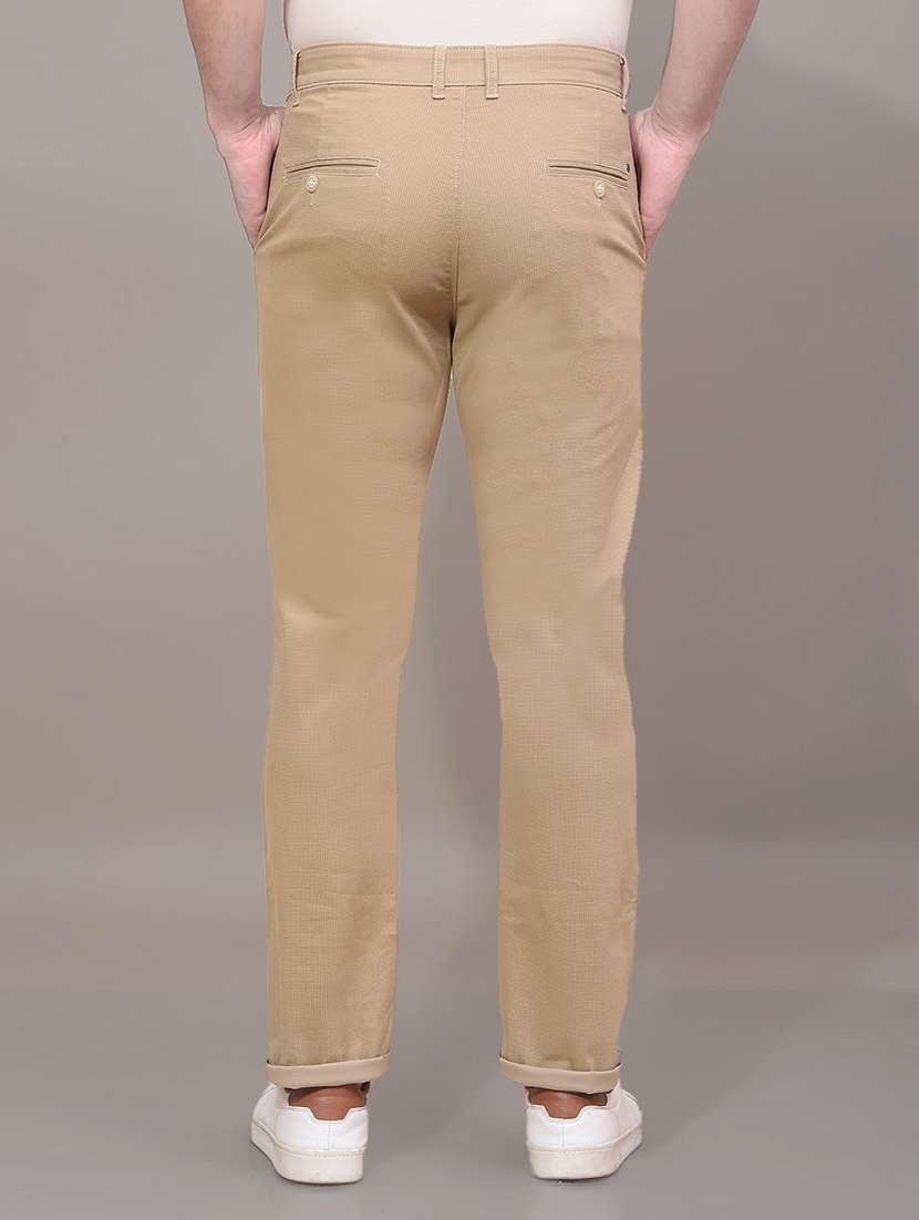 men self design mid rise chinos casual trouser - 21881383 -  Standard Image - 3