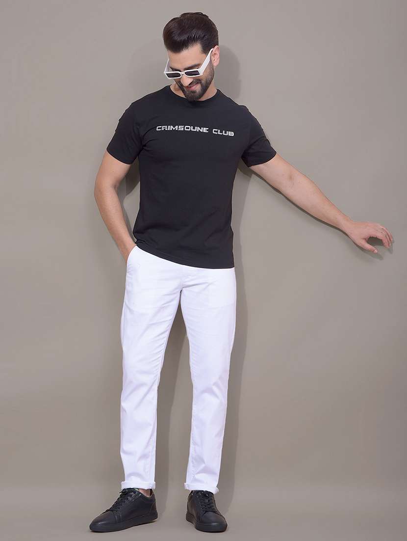 men typographic short sleeve slim fit t-shirt - 21881451 -  Standard Image - 5