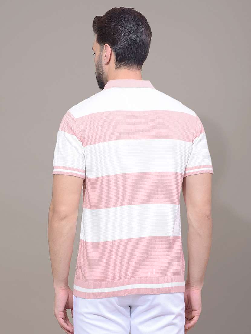 men striped short sleeve slim fit polo t-shirt - 21881457 -  Standard Image - 3