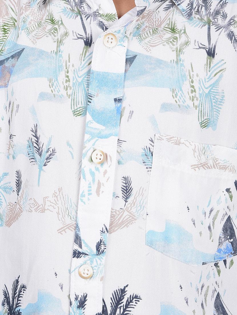 boys printed collared casual shirt - 21881477 - Standard Image - 5