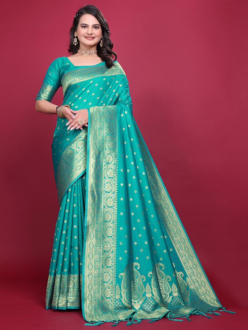 women self design banarasi saree with blouse - 21881500 - Zoom Image - 0