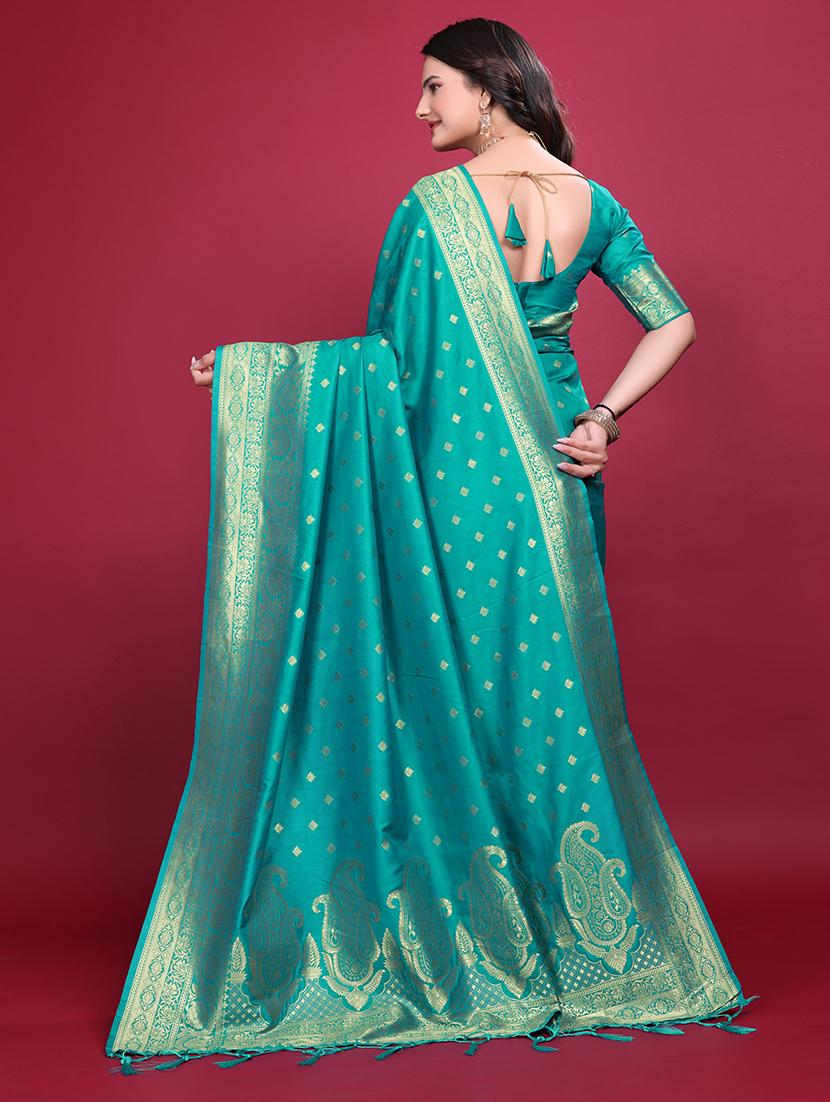 women self design banarasi saree with blouse - 21881500 - Standard Image - 3