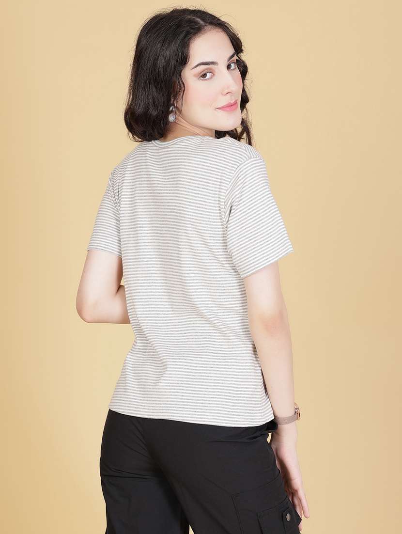 women printed short sleeve regular fit t-shirt - 21881524 -  Standard Image - 3