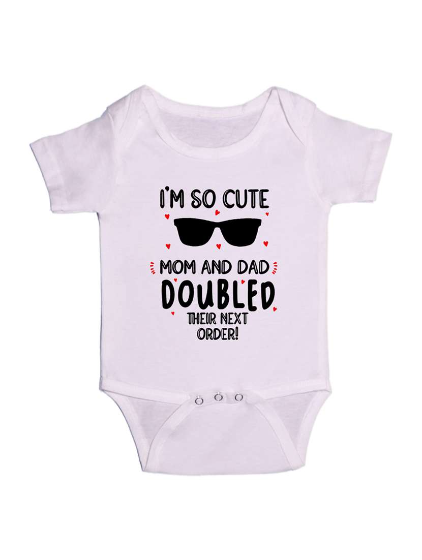 kids typographic short sleeve romper - 21881597 - Zoom Image - 0
