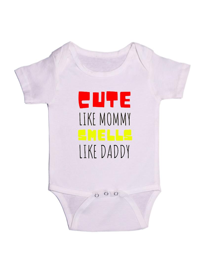 kids typographic short sleeve romper