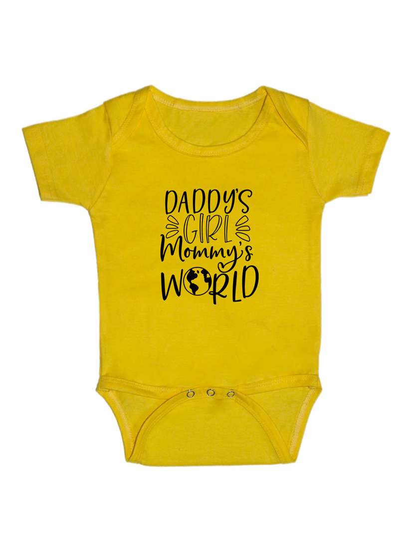 kids typographic short sleeve romper