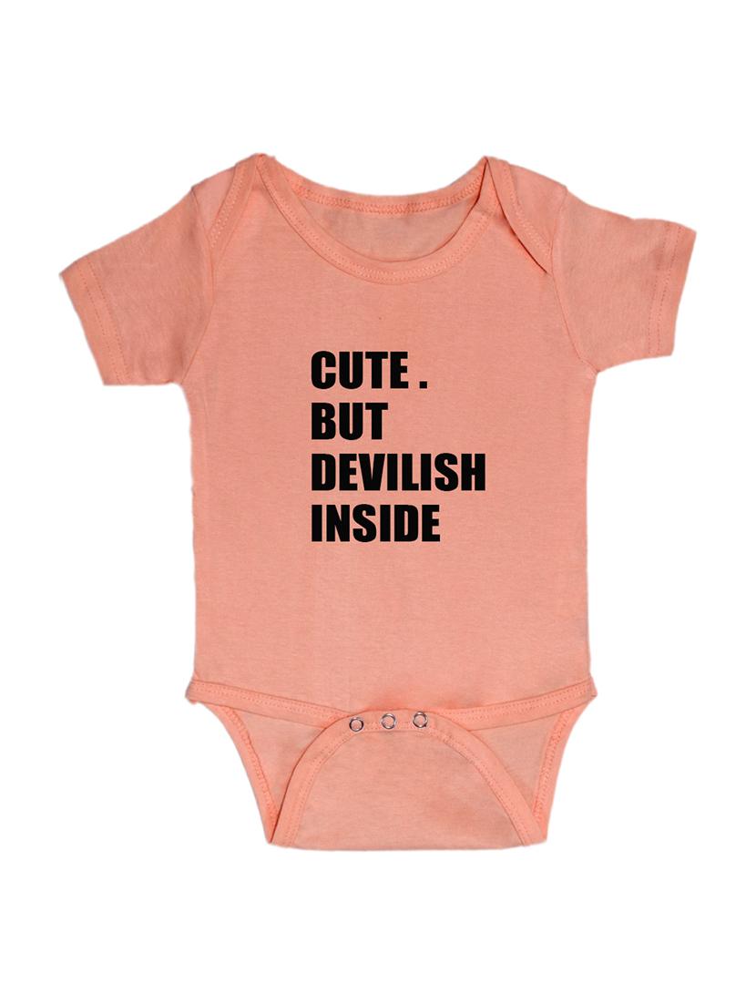 kids typographic short sleeve romper - 21881616 - Zoom Image - 0