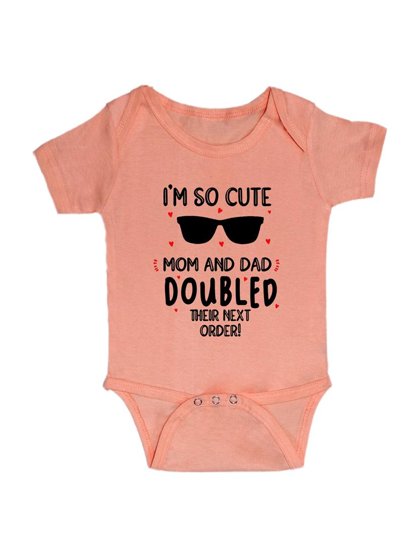 kids typographic short sleeve romper - 21881634 - Zoom Image - 0