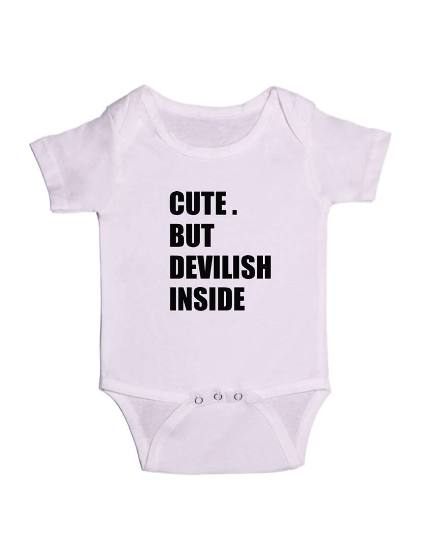 kids typographic short sleeve romper - 21881647 - Zoom Image - 0