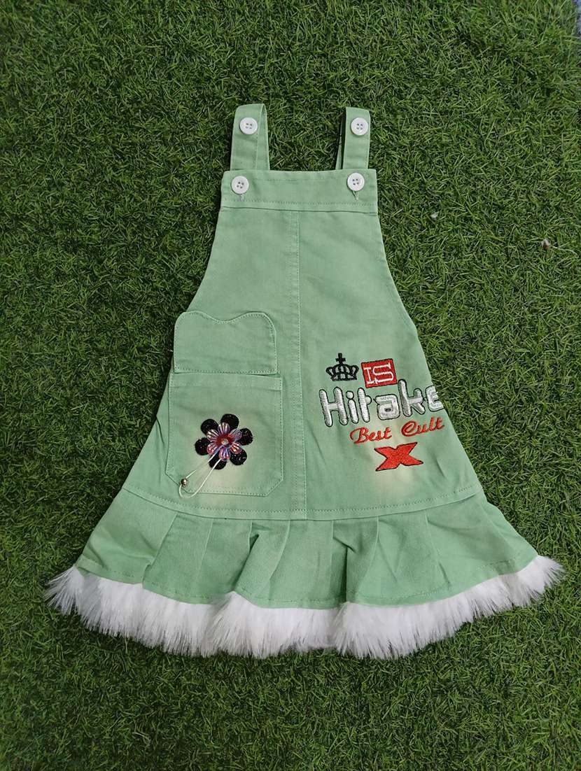 girls printed adjustable strap dungaree dress - 21881649 -  Standard Image - 3