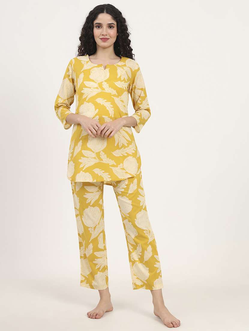 women printed nightwear pyjama set - 21881665 - Zoom Image - 0