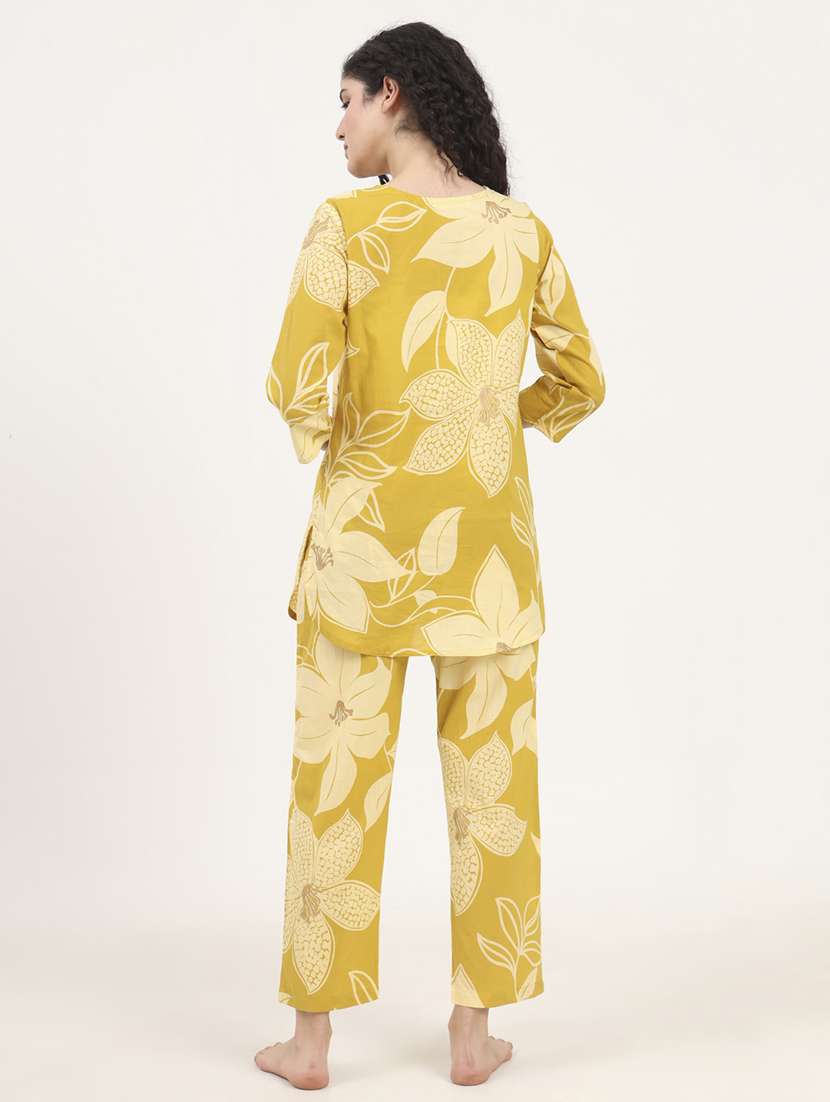 women printed nightwear pyjama set - 21881666 - Standard Image - 3
