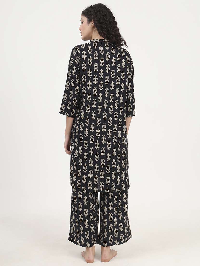 women printed nightwear pyjama set - 21881667 - Standard Image - 3