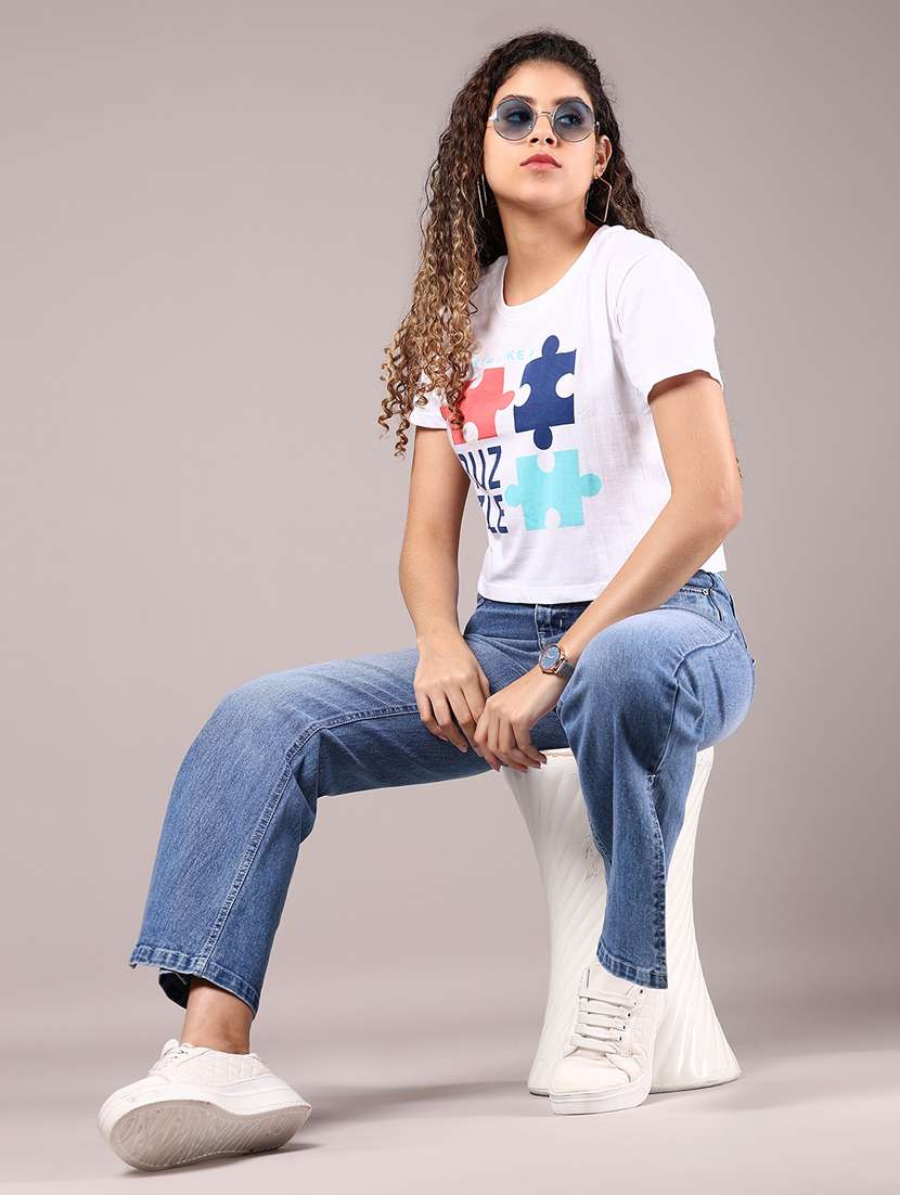 women solid mid rise bootcut jean - 21881848 - Standard Image - 5