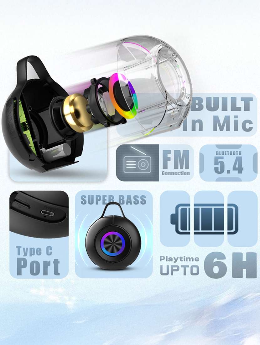 snapup groove beatz portable bluetooth speaker (onyx) - 21882697 -  Standard Image - 3