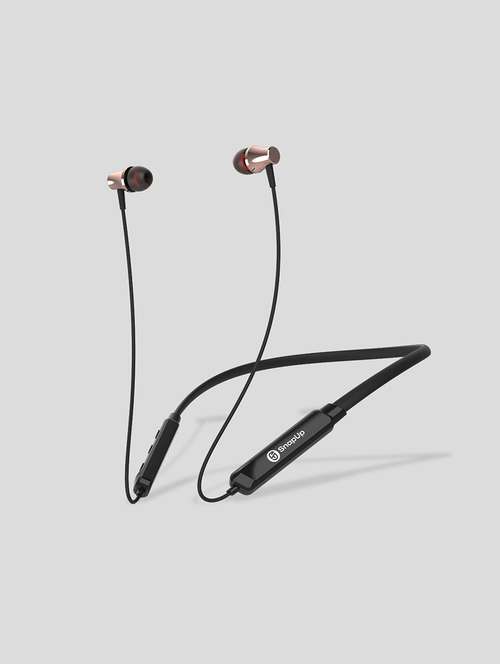 snapup musique b313 bluetooth wireless neckband (metallic black) - 21882701 -  Standard Image - 0