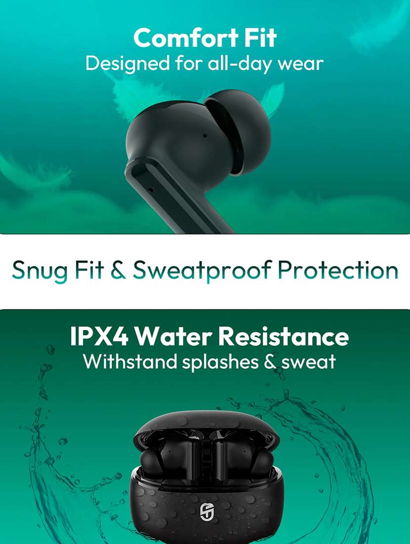 snapup snapods s511 ion true wireless in-ear earbuds (deep black) - 21882711 -  Standard Image - 5