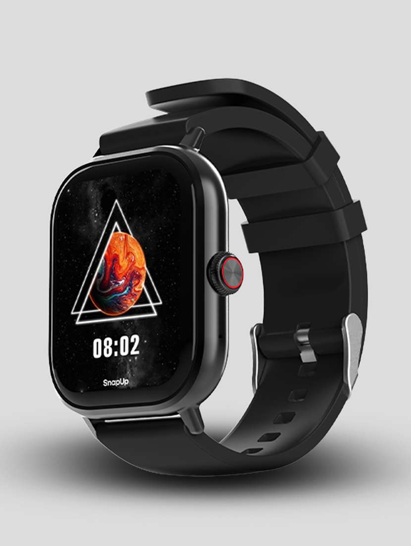 snapup horizon go bluetooth calling smartwatch (jet black)