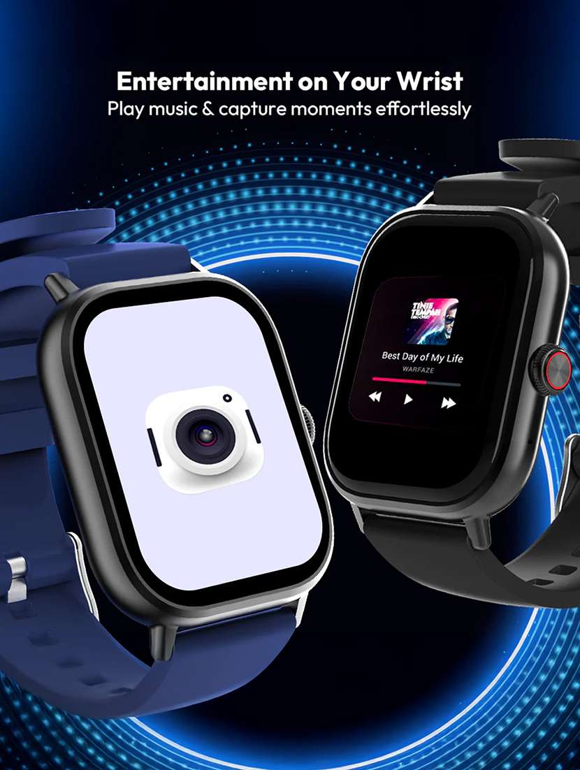 snapup horizon go bluetooth calling smartwatch (jet black) - 21882726 -  Standard Image - 8