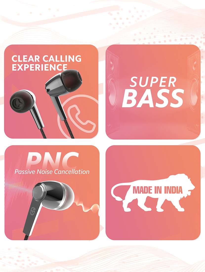 snapup pulse a200z wired earphone (metallic grey) - 21882732 -  Standard Image - 5