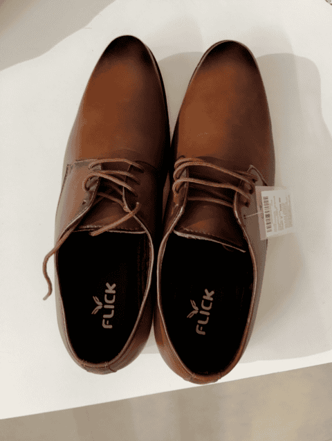 tan synthetic formal shoes - 21885724 - Standard Image - 0