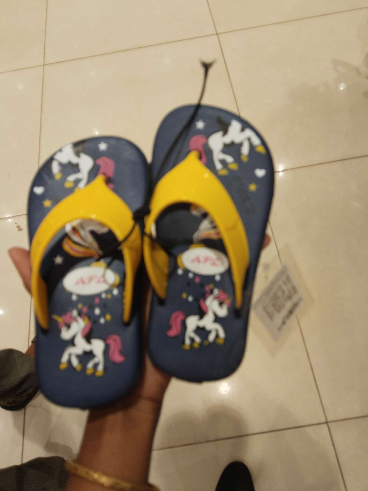 yellow pvc slippers & flip flop - 21885869 - Zoom Image - 0